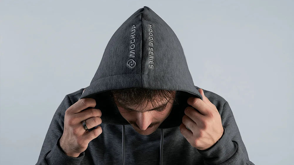 embroidered mens hoodie