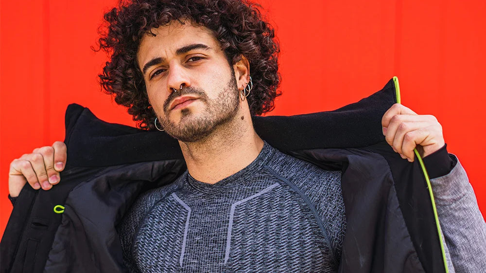 quarter zip fleece for men