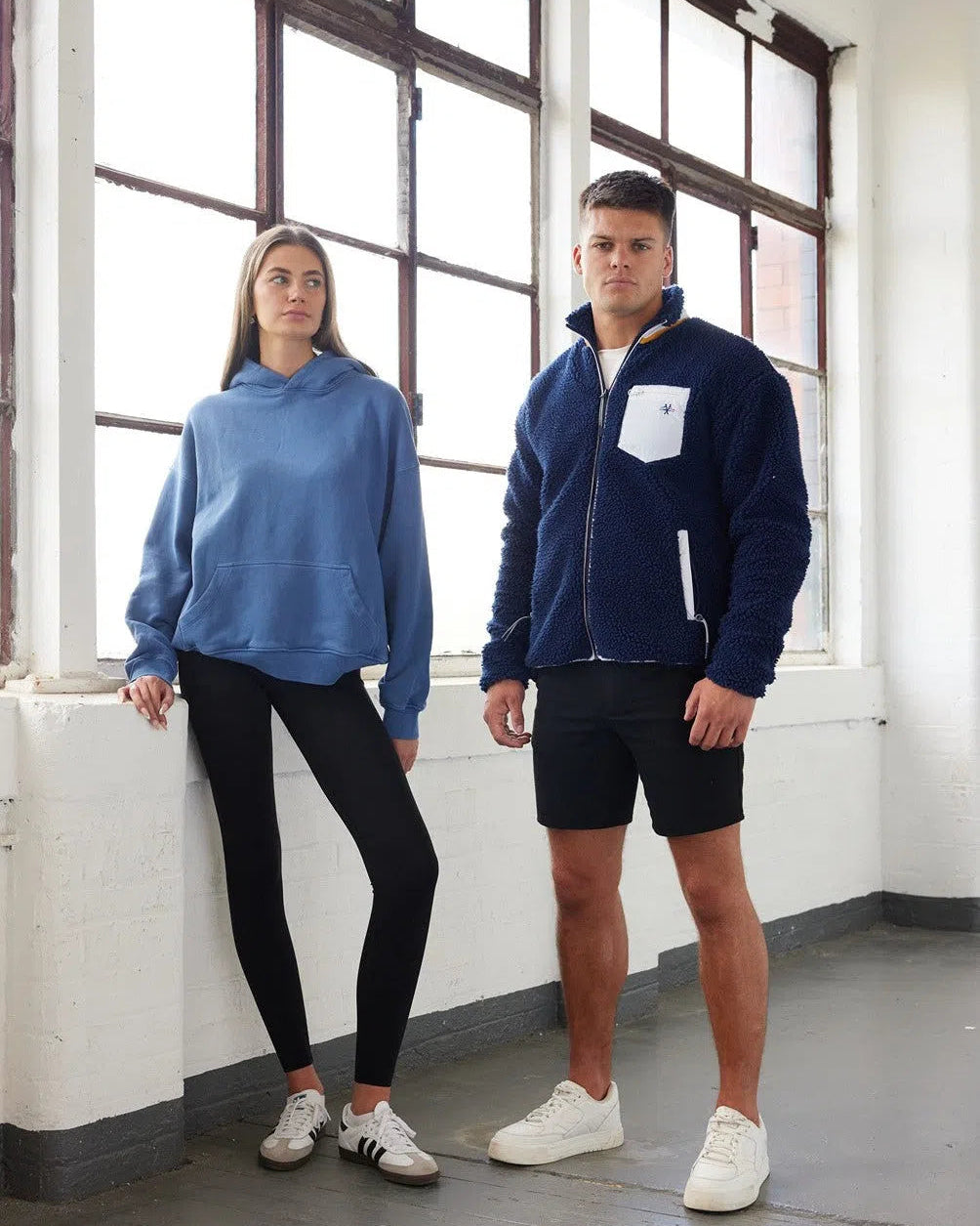 Sherpa Full Zip Fleece Dark Navy Jacket