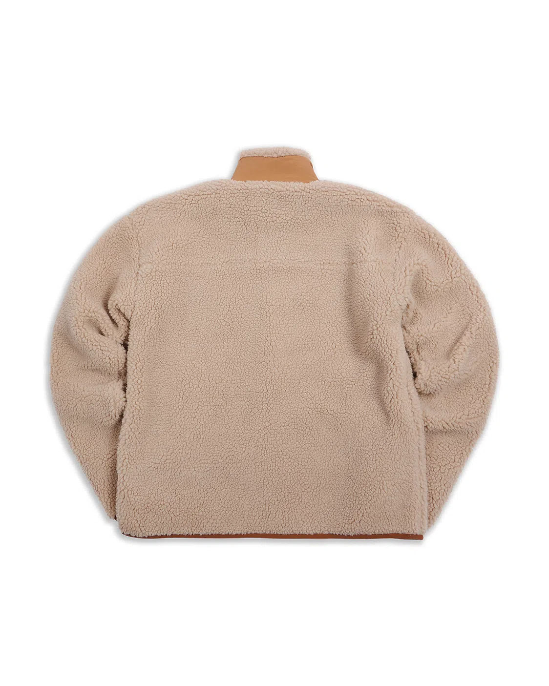 Sherpa Full Zip Fleece Coffee Jacket