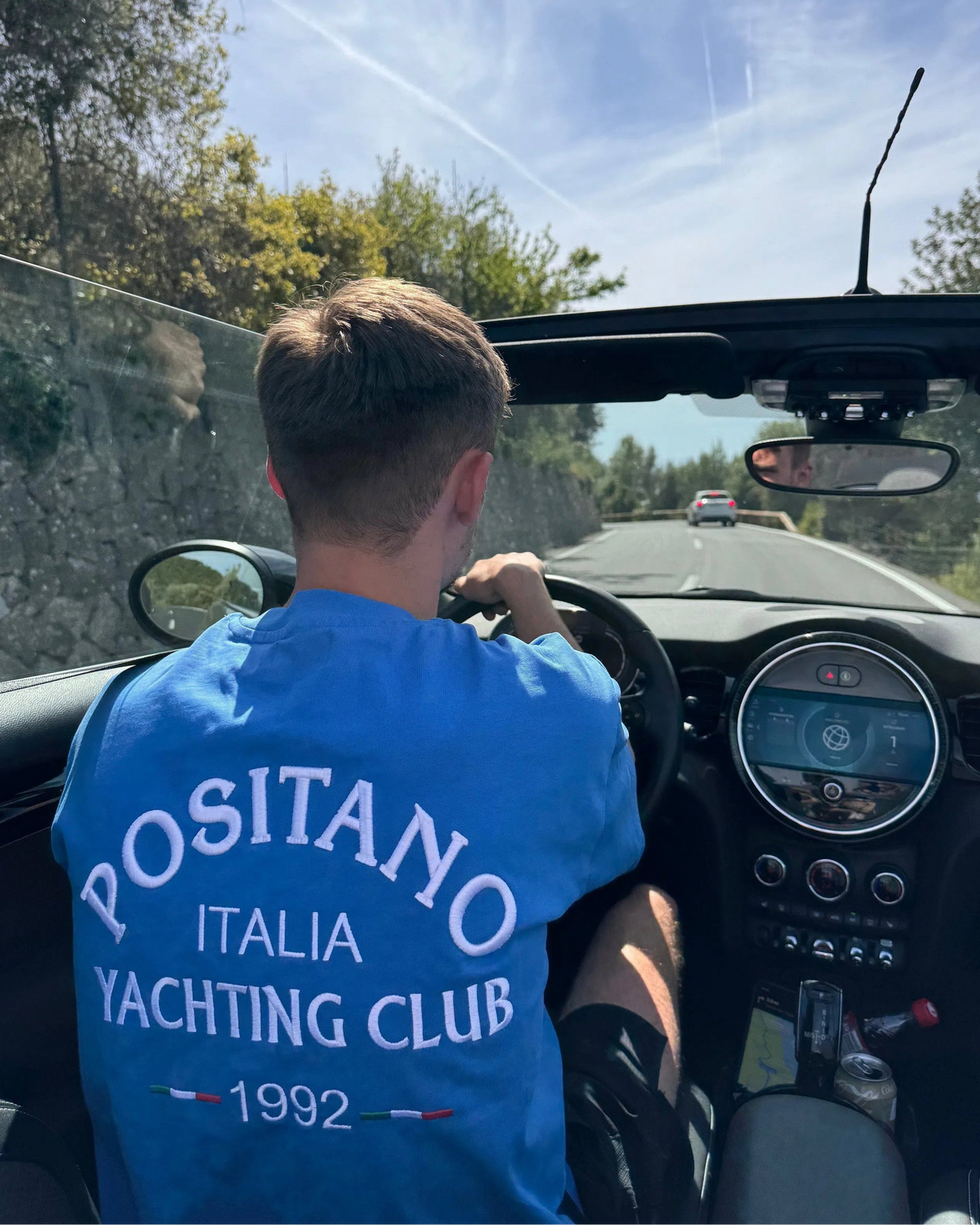 Blue Positano Big Logo T-Shirt