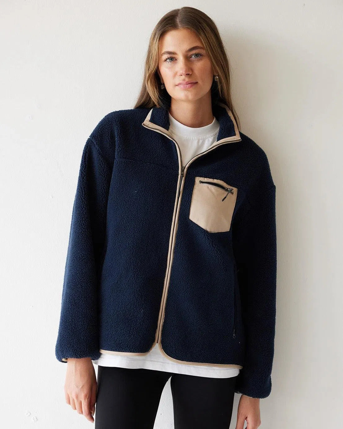 Sherpa Full Zip Fleece Jacket