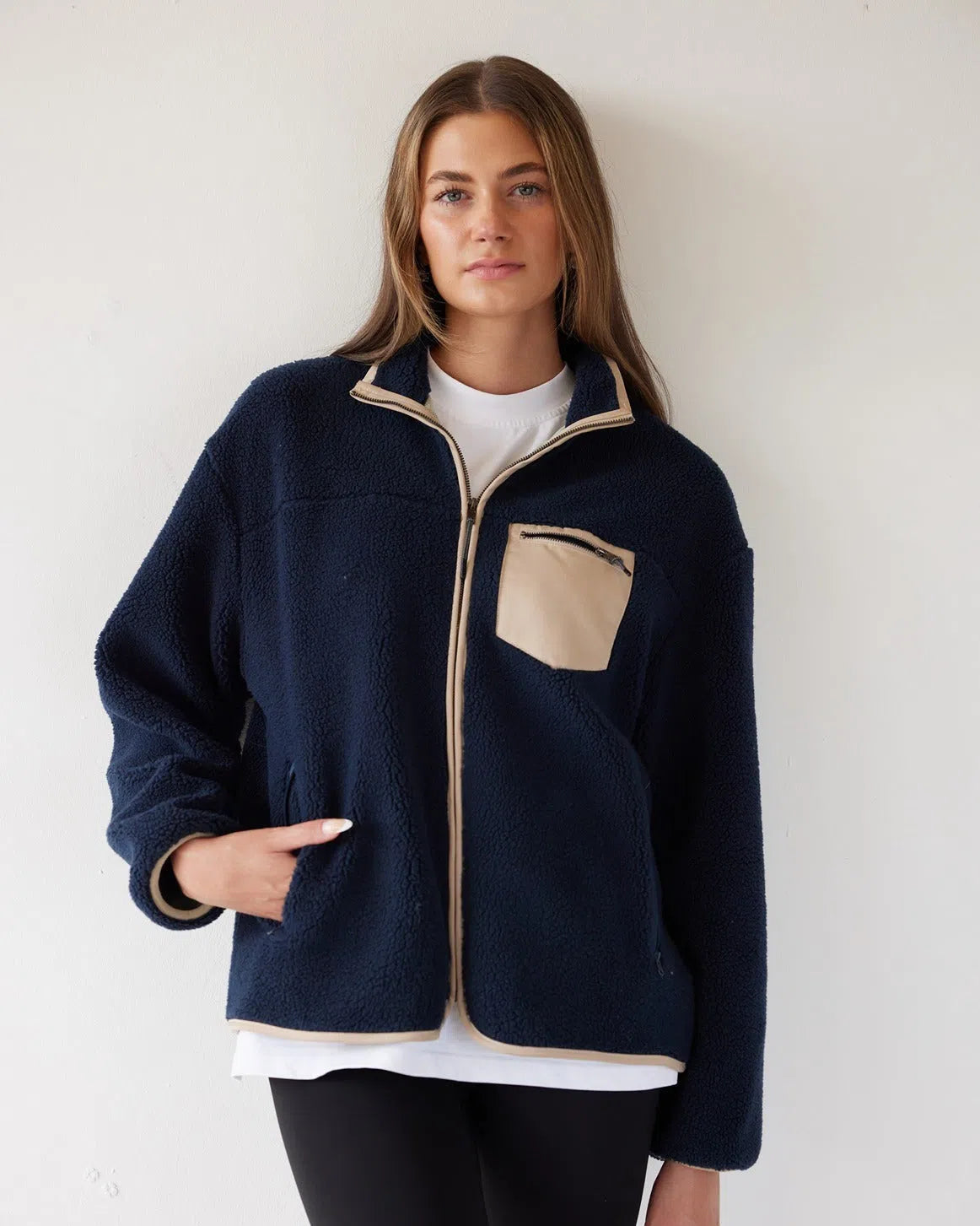 Sherpa Full Zip Fleece Jacket