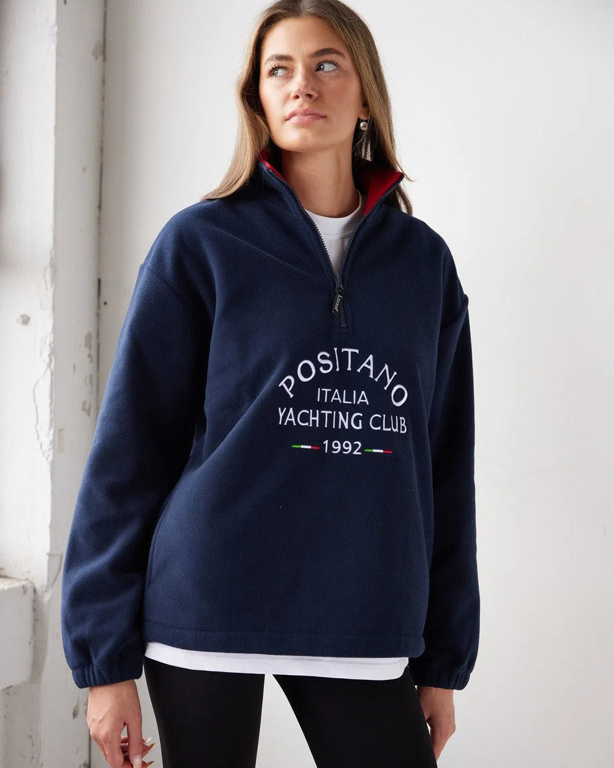 Positano Yacht Fleece Navy Jacket