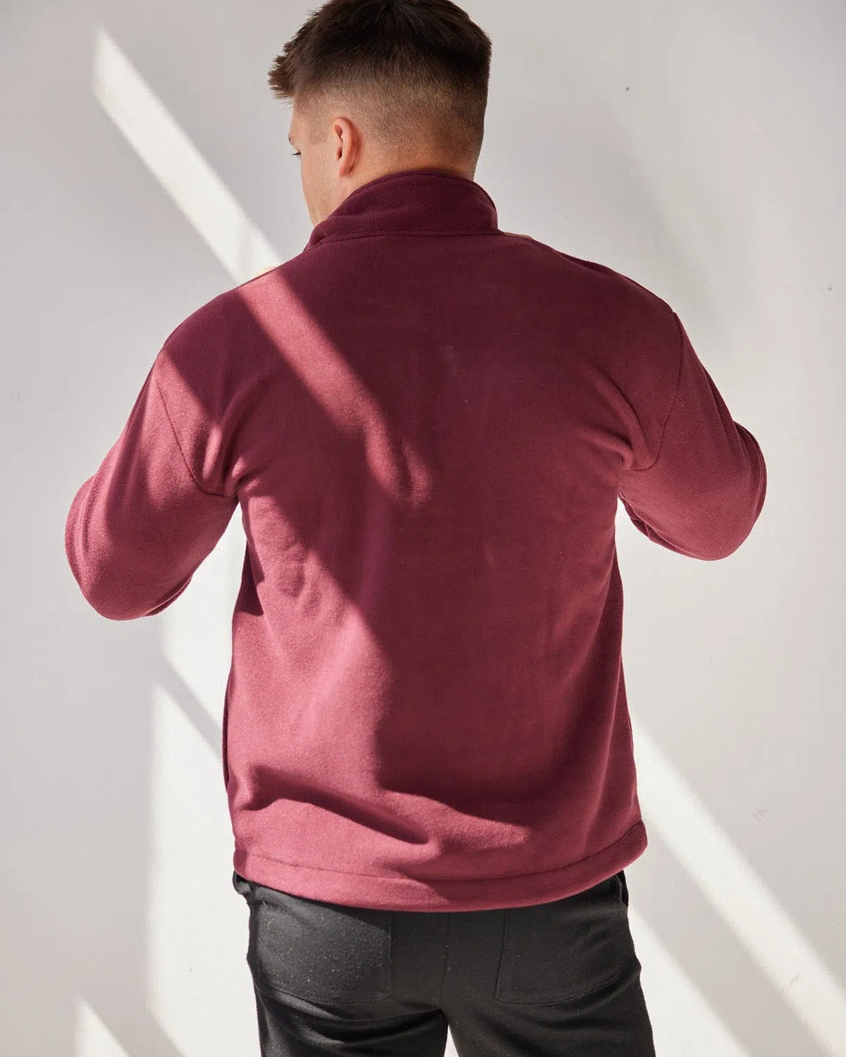 Antibes Fleece Burgundy Jacket