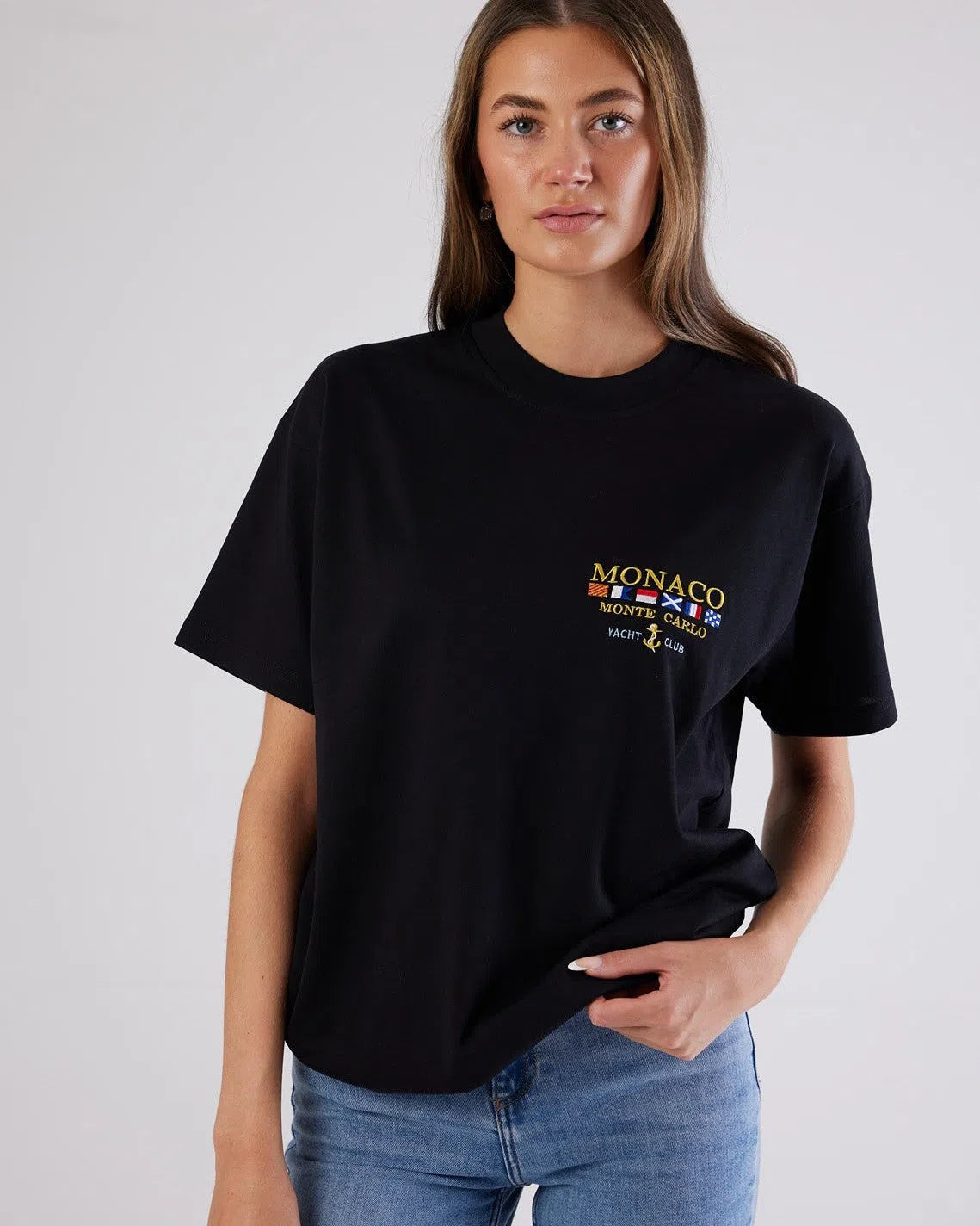 Black Monaco Small Logo T-Shirt