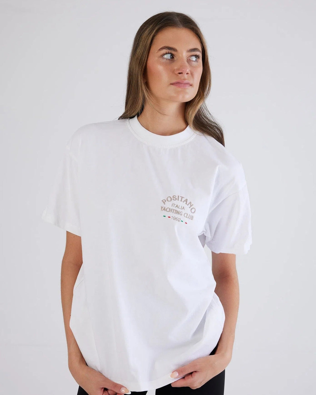 White Positano Small Logo T-Shirt