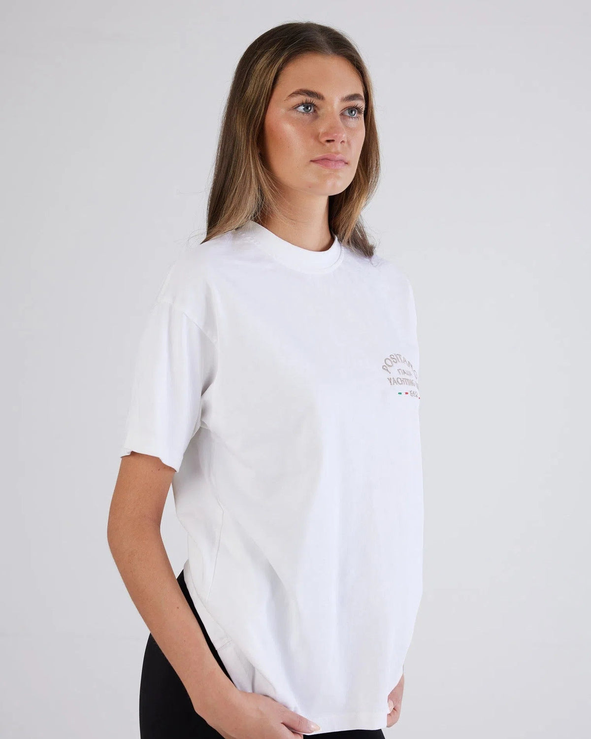 White Positano Small Logo T-Shirt