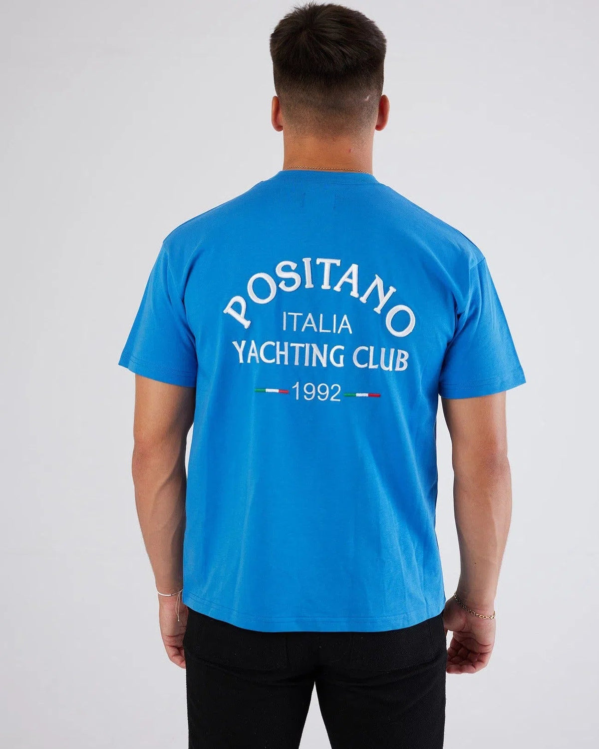 Blue Positano Big Logo T-Shirt