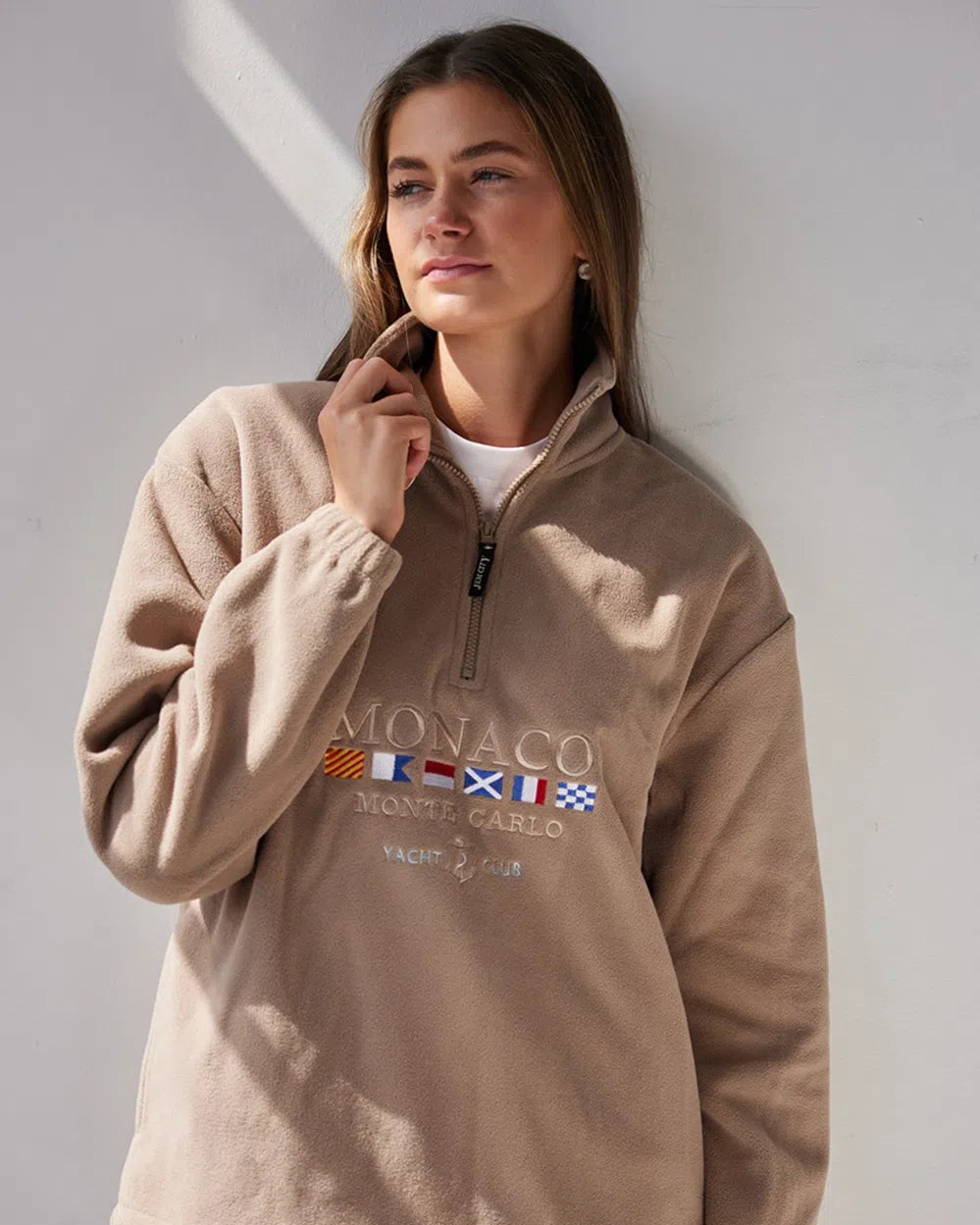 Monaco Vintage Fleece Beige Jacket