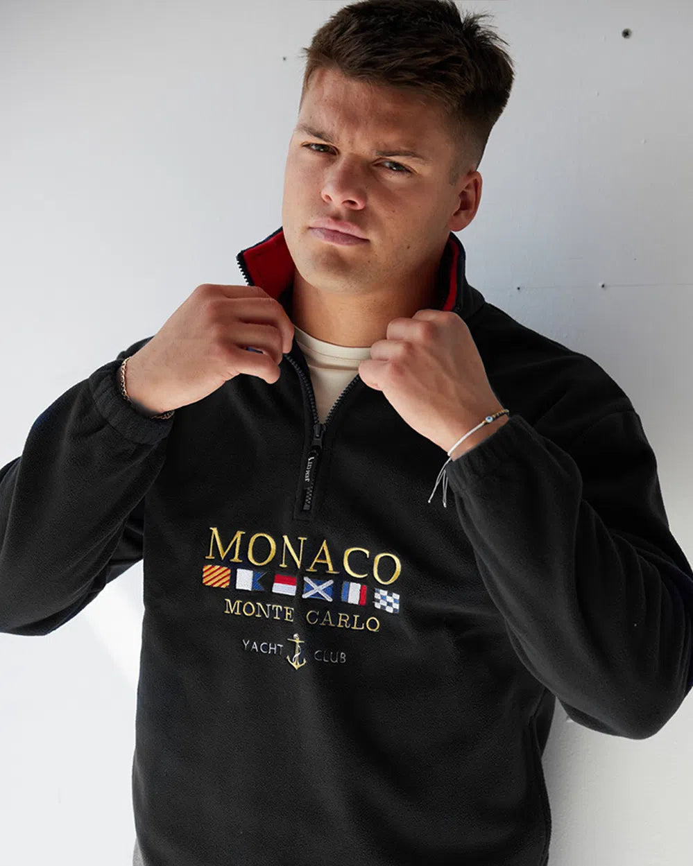 Monaco Vintage Fleece Black Jacket