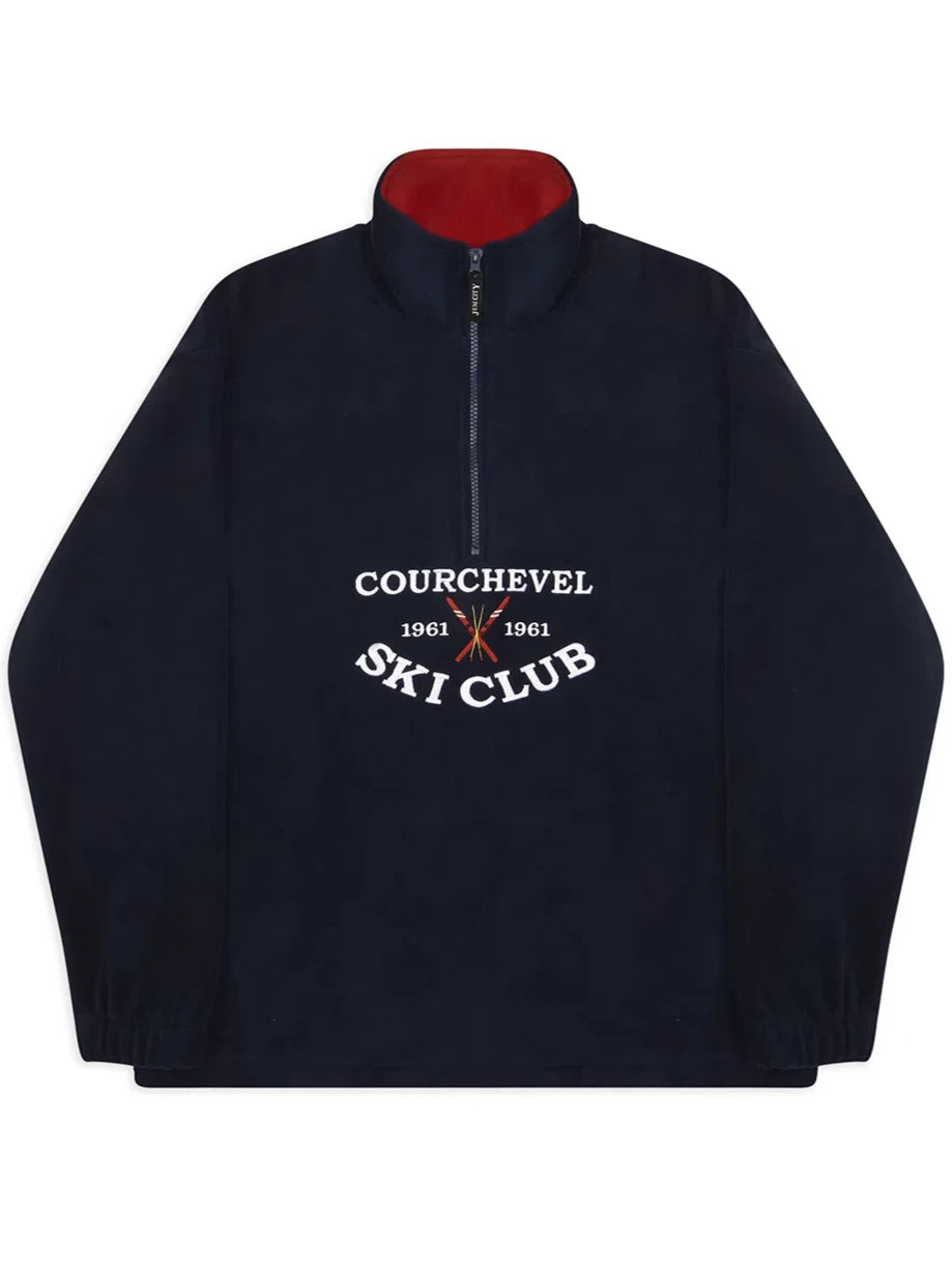 Courchevel Ski Club Fleece Navy Jacket