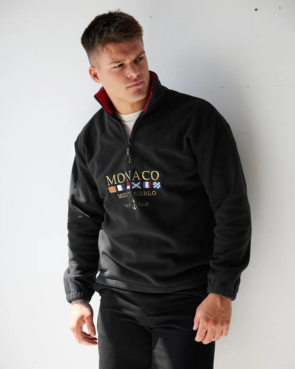 Monaco Vintage Fleece Black Jacket