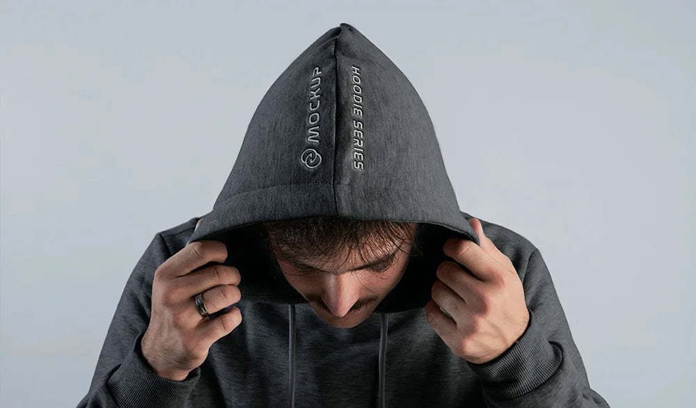 embroidered mens hoodie