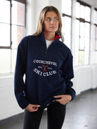 Courchevel Ski Club Fleece Navy Jacket