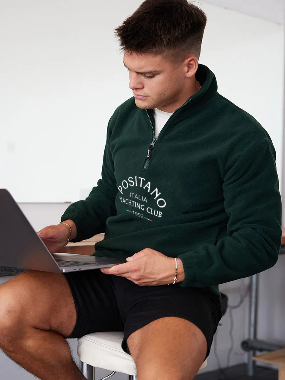 Positano Yacht Fleece Green Jacket