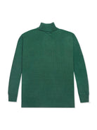 Knit 1/4 Zip Green