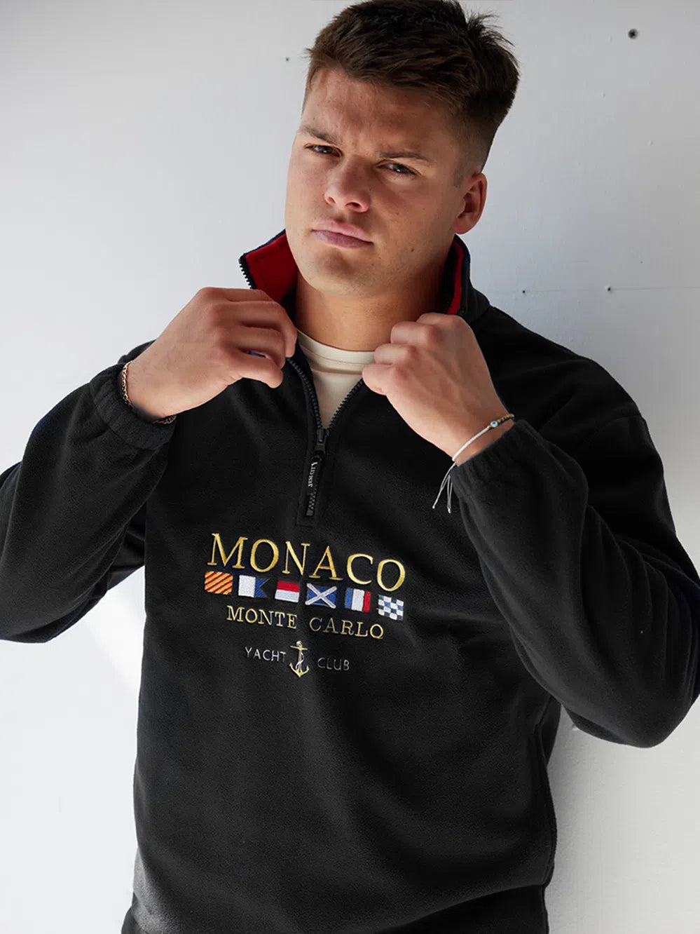 Monaco Vintage Fleece Black Jacket